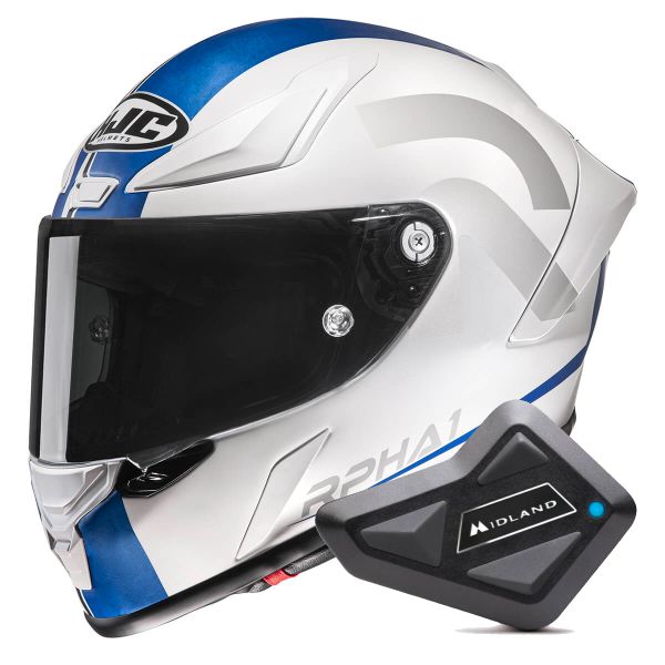 Integral HJC RPHA1 Senin MC2SF + Kit Bluetooth BT Mini