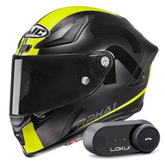Integral HJC RPHA1 Senin MC3HSF + Kit Bluetooth Lokui K30