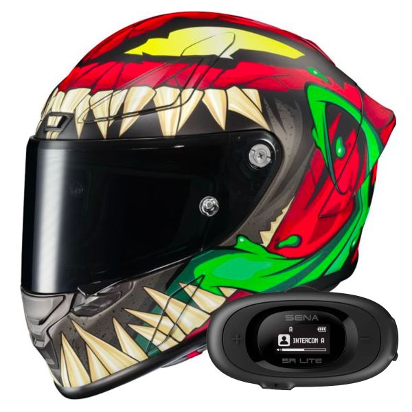 Integral HJC RPHA1 Toxin Marvel + Kit Bluetooth 5R Lite