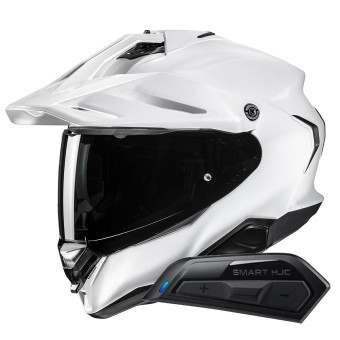 Integral HJC RPHA60 Pearl White + Kit Bluetooth Smart 11B
