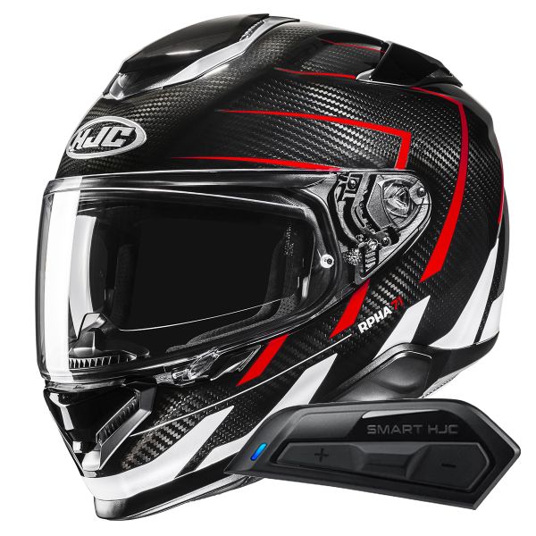 Integral HJC RPHA71 Carbon Cano MC1 + Kit Bluetooth Smart 11B