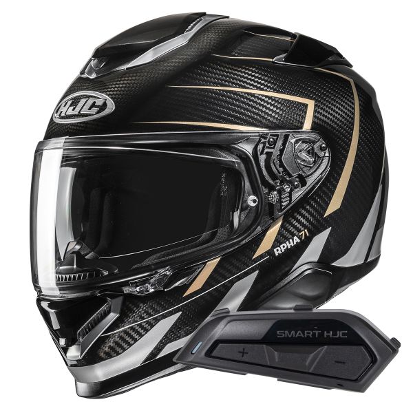Integral HJC RPHA71 Carbon Cano MC9 + Kit Bluetooth Smart 21B