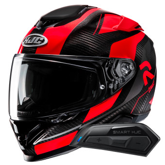 Integral HJC RPHA71 Carbon Hamil MC1 + Kit Bluetooth Smart 11B