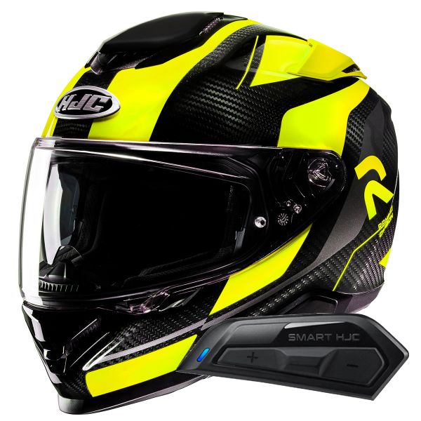Integral HJC RPHA71 Carbon Hamil MC3H + Kit Bluetooth Smart 11B