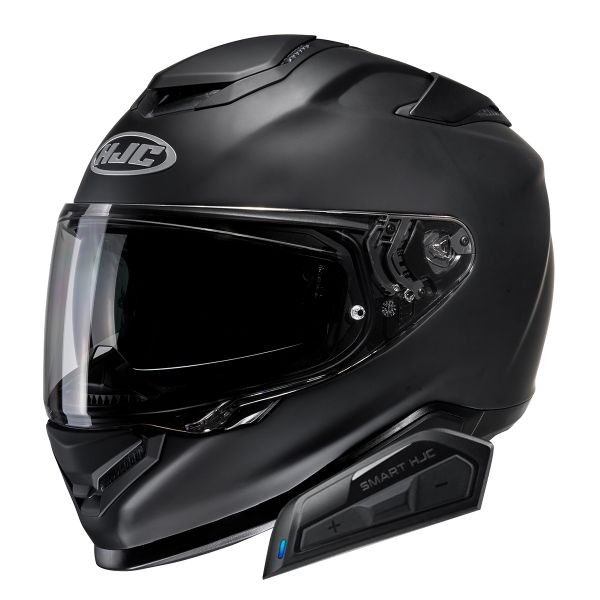 Pack Casco + Kit Bluetooth HJC RPHA71 Matte Black + Kit Bluetooth