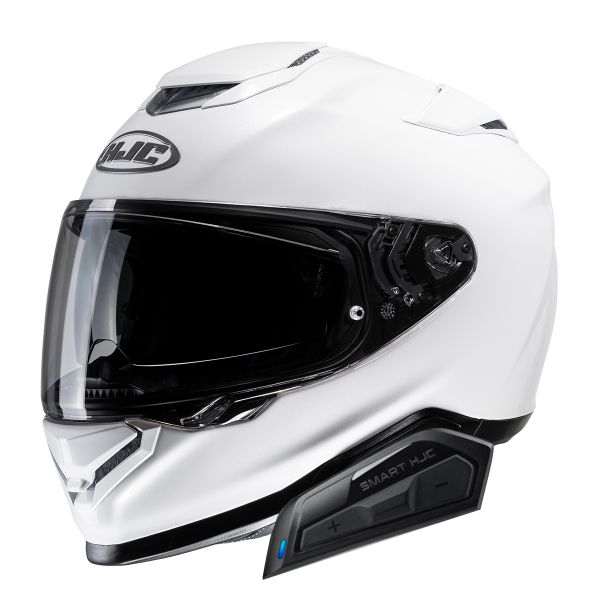 Integral HJC RPHA71 Pearl White + Kit Bluetooth Smart 21B