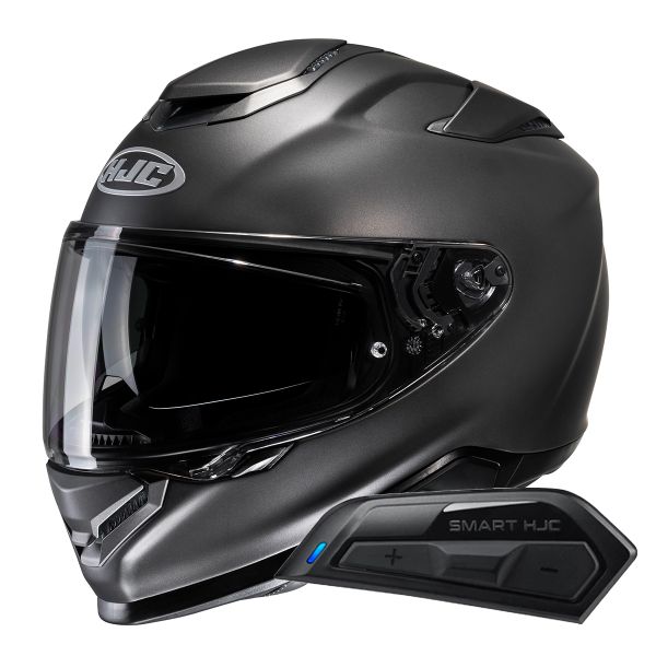 Integral HJC RPHA71 Semi Flat Anthracite + Kit Bluetooth Smart 11B