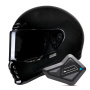 Casque Integral HJC V10 Black + Kit Bluetooth BT Mini
