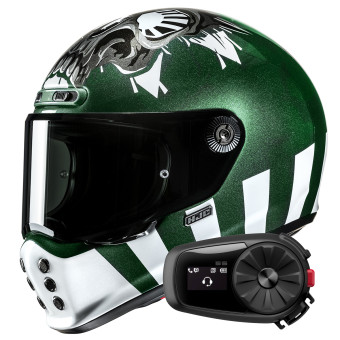 Casque Integral HJC V10 Crania MC4 + Kit Bluetooth 5S Solo Casque Integral HJC V10 Crania MC4 + Kit Bluetooth 5S Solo
