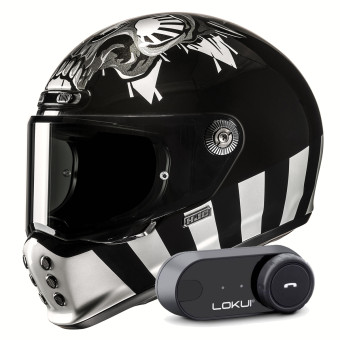 Integral HJC V10 Crania MC5 + Kit Bluetooth Lokui K30