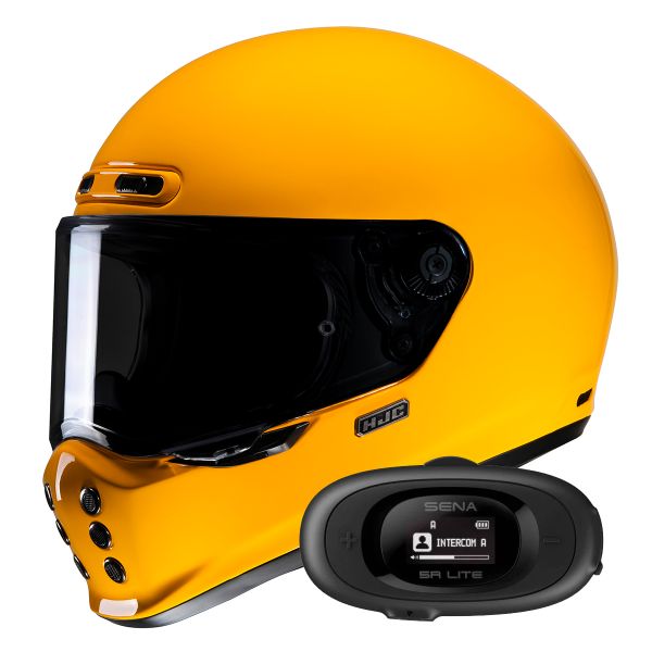 Integral HJC V10 Deep Yellow+ Kit bluetooth 5R Lite Solo Integral HJC V10 Deep Yellow+ Kit bluetooth 5R Lite Solo