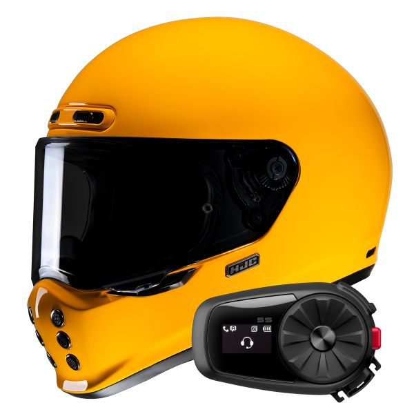 Integral HJC V10 Deep Yellow + Kit Bluetooth 5S Solo