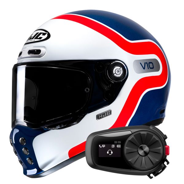 Integral HJC V10 Grape MC21 + Kit Bluetooth 5S Solo