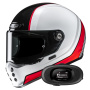 Casque Integral HJC V10 Hodu MC1 + Kit bluetooth 5R Lite