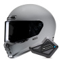 Casque Integral HJC V10 N. Grey + Kit Bluetooth BT Mini