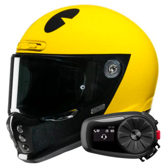 Integral HJC V10 Pacman MC3 + Kit Bluetooth 5S Solo