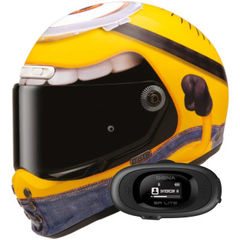 Integral HJC V10 Stuart Minions MC3 + Kit bluetooth 5R Lite
