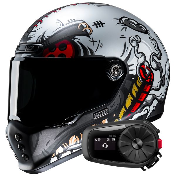 Integral HJC V10 Vatt MC1SF + Kit Bluetooth 5S Solo