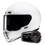 Casque Integral HJC V10 White + Kit Bluetooth 5S Solo