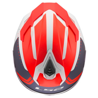 LS2 Challenger II Titan White Blue Red FF817