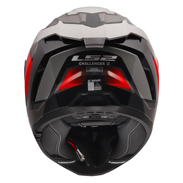 LS2 Challenger II Viper Grey Red FF817