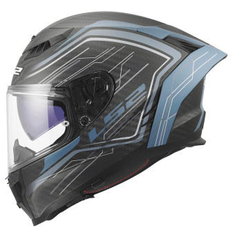 LS2 Dragon Subic White Bllue Petrol FF807