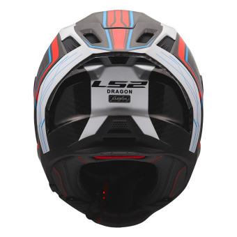 LS2 Dragon Subic White Bllue Red FF807