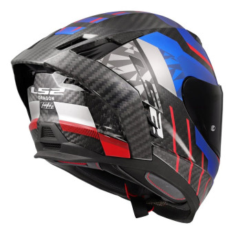 LS2 Dragon Trax Azul Rojo FF807