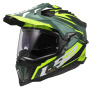 Casque Integral LS2 Explorer Spire Verde Hi-Vis Amarillo MX701