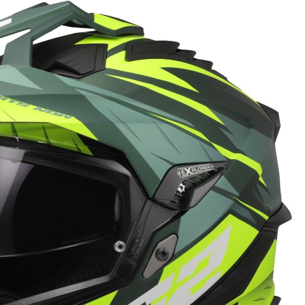 LS2 Explorer Spire Verde Hi-Vis Amarillo MX701