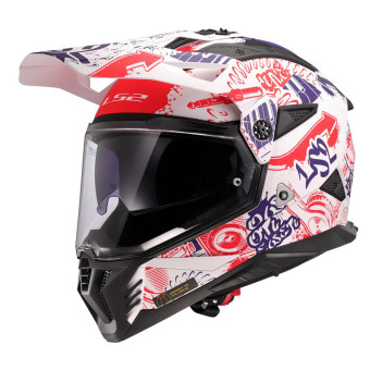 Integral LS2 Pioneer II Fantasa Blanco Rojo Azul MX702