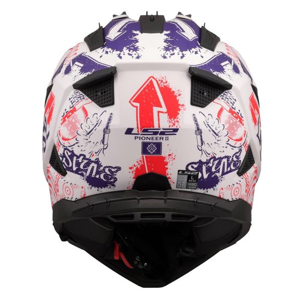 LS2 Pioneer II Fantasía Blanco Rojo Azul MX702