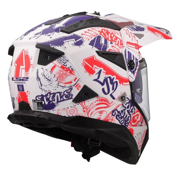 LS2 Pioneer II Fantasía Blanco Rojo Azul MX702