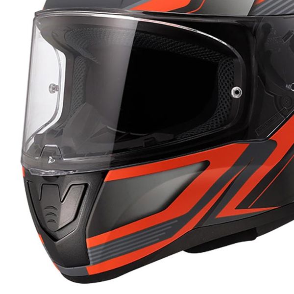 LS2 Rapid II Flitz Naranja Gris FF353