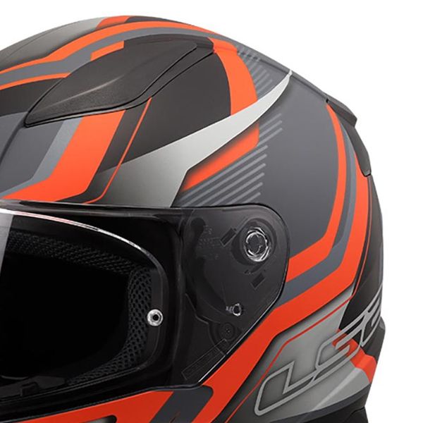 LS2 Rapid II Flitz Naranja Gris FF353