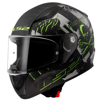 LS2 Rapid II Pirates Matt Titanium FF353 + Kit Bluetooth BT Mini