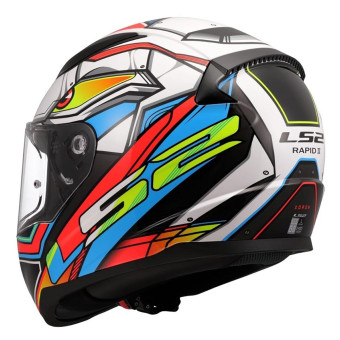 LS2 Rapid II Xdron Blanco Naranja Nen FF353