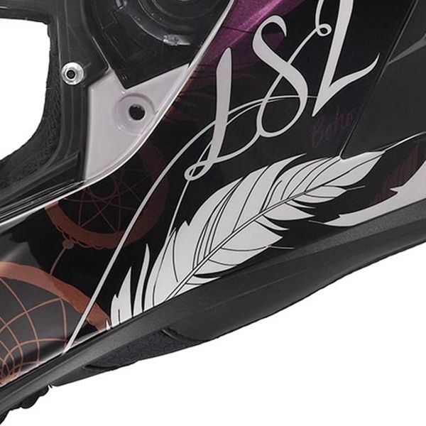 LS2 Rapid III Boho White Black Pink FF820