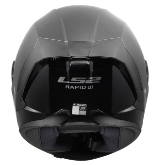 LS2 Rapid III Solid Gloss Black FF820