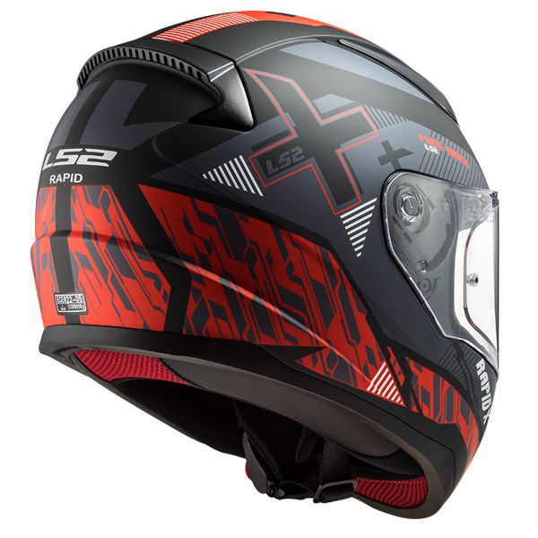 LS2 Rapid Xtreet Matt Black Red FF353