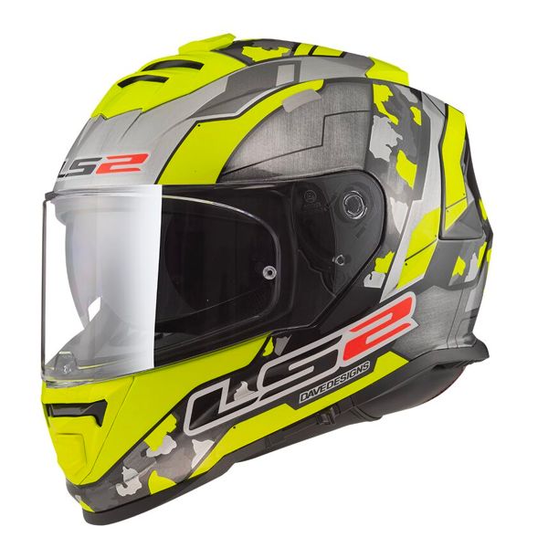 Integral LS2 Storm II Cyborg H-V Yellow Grey FF800