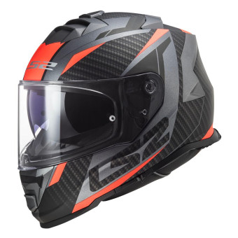 Casque Integral LS2 Storm II Racer Matt Titanium Orange FF800 Casque Integral LS2 Storm II Racer Matt Titanium Orange FF800
