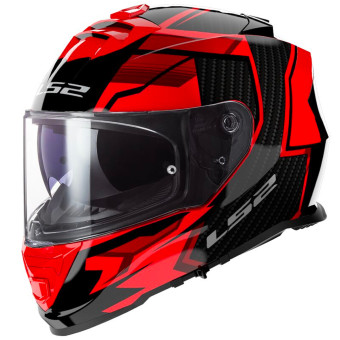 Casque Integral LS2 Storm II Tracker Black Red FF800 Casque Integral LS2 Storm II Tracker Black Red FF800