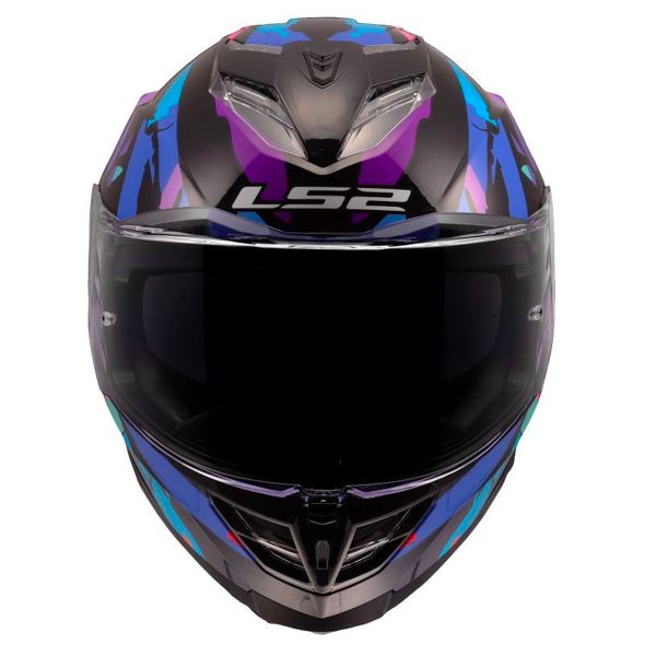 LS2 Storm III Kaos Black Purple Blue FF818