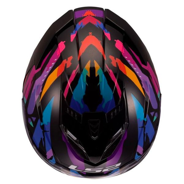 LS2 Storm III Kaos Black Purple Blue FF818