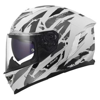 Casque Integral LS2 Storm III Kaos White Grey FF818