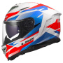 Casque Integral LS2 Storm III Komai White Blue Red FF818
