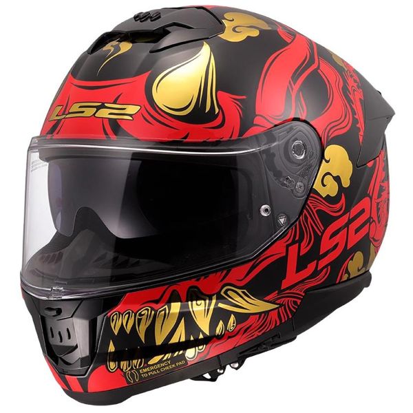 Integral LS2 Stream II Drako Negro Rojo FF808 Integral LS2 Stream II Drako Negro Rojo FF808