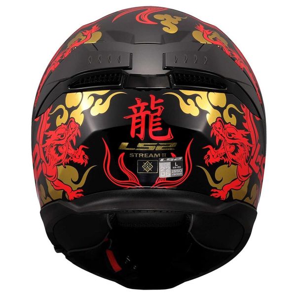LS2 Stream II Drako Negro Rojo FF808