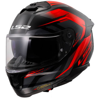 Casque Integral LS2 Stream II Fury Black Red FF808 Casque Integral LS2 Stream II Fury Black Red FF808
